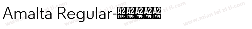 Amalta Regular字体转换